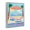 Stupell Industries Preppy Coastal Poolside Framed Giclee Wall Art Design by Jo Reid